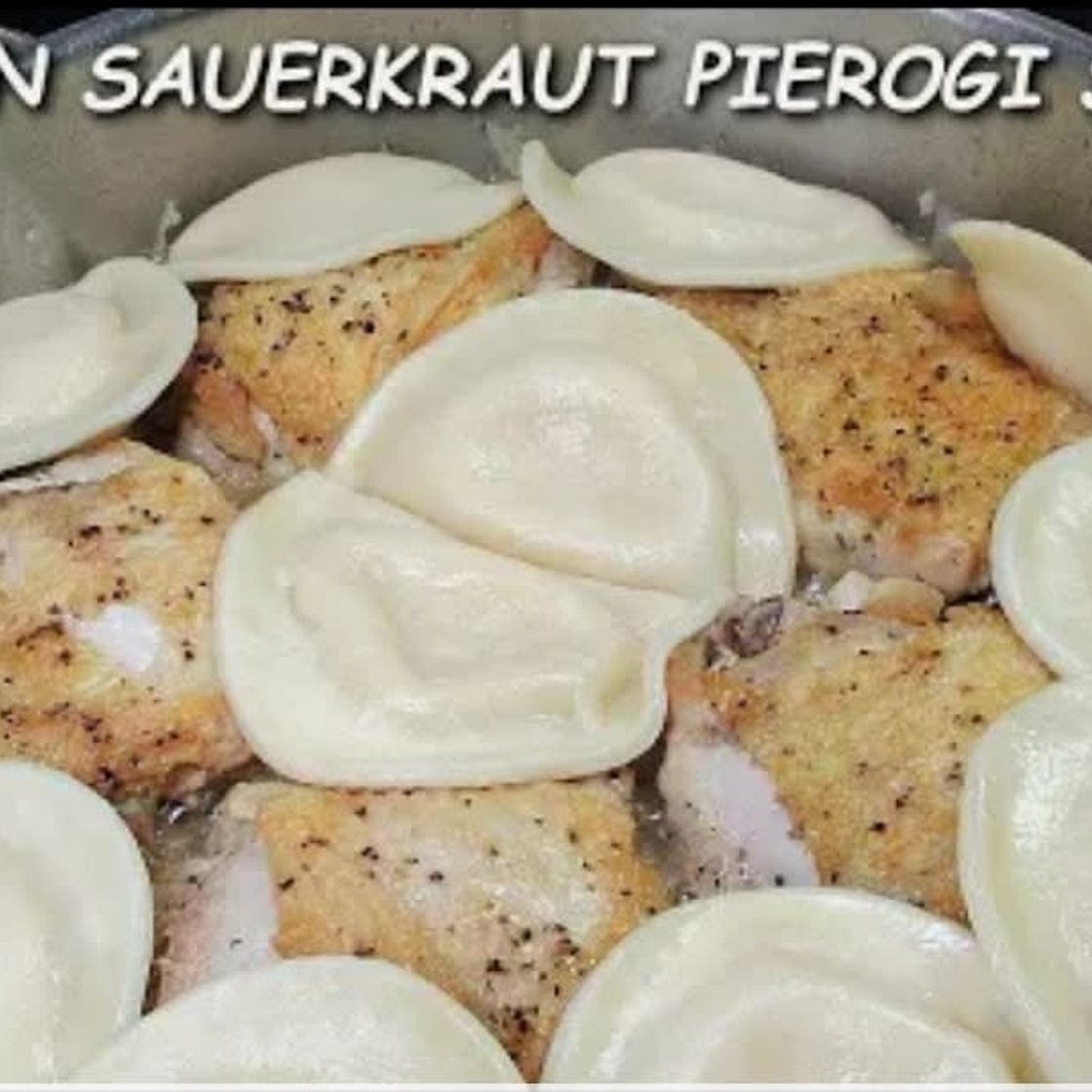 Chicken Skillet sauerkraut Periogi Recipe ] Its a Pennsylvania Thing