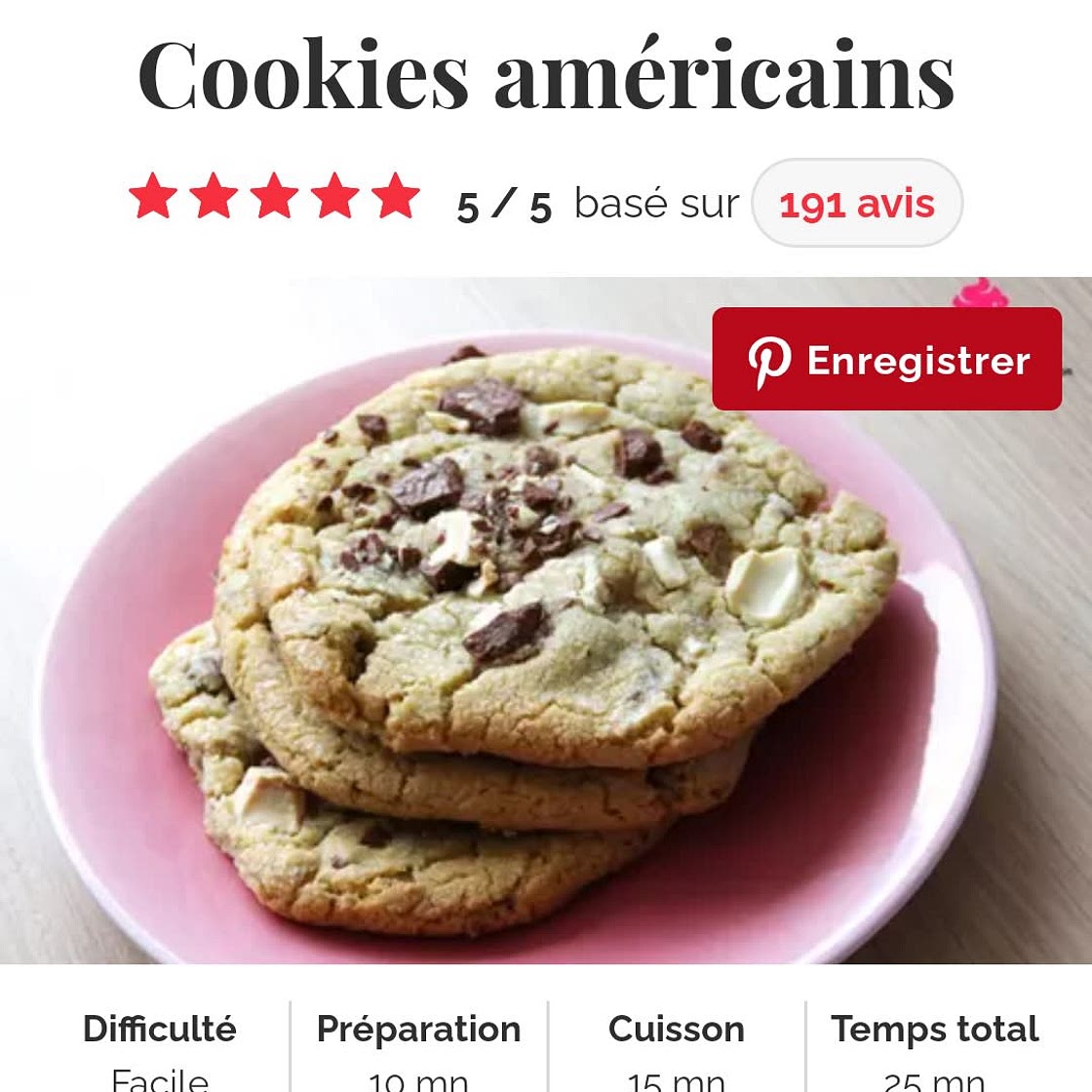 Cookies américains