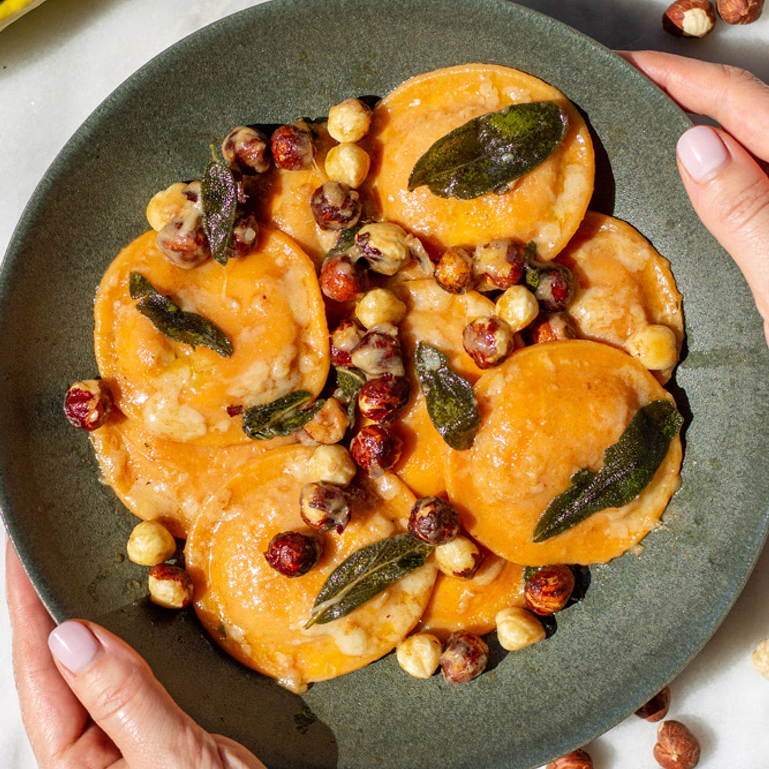 Butternut Squash Brown Butter Sage Ravioli