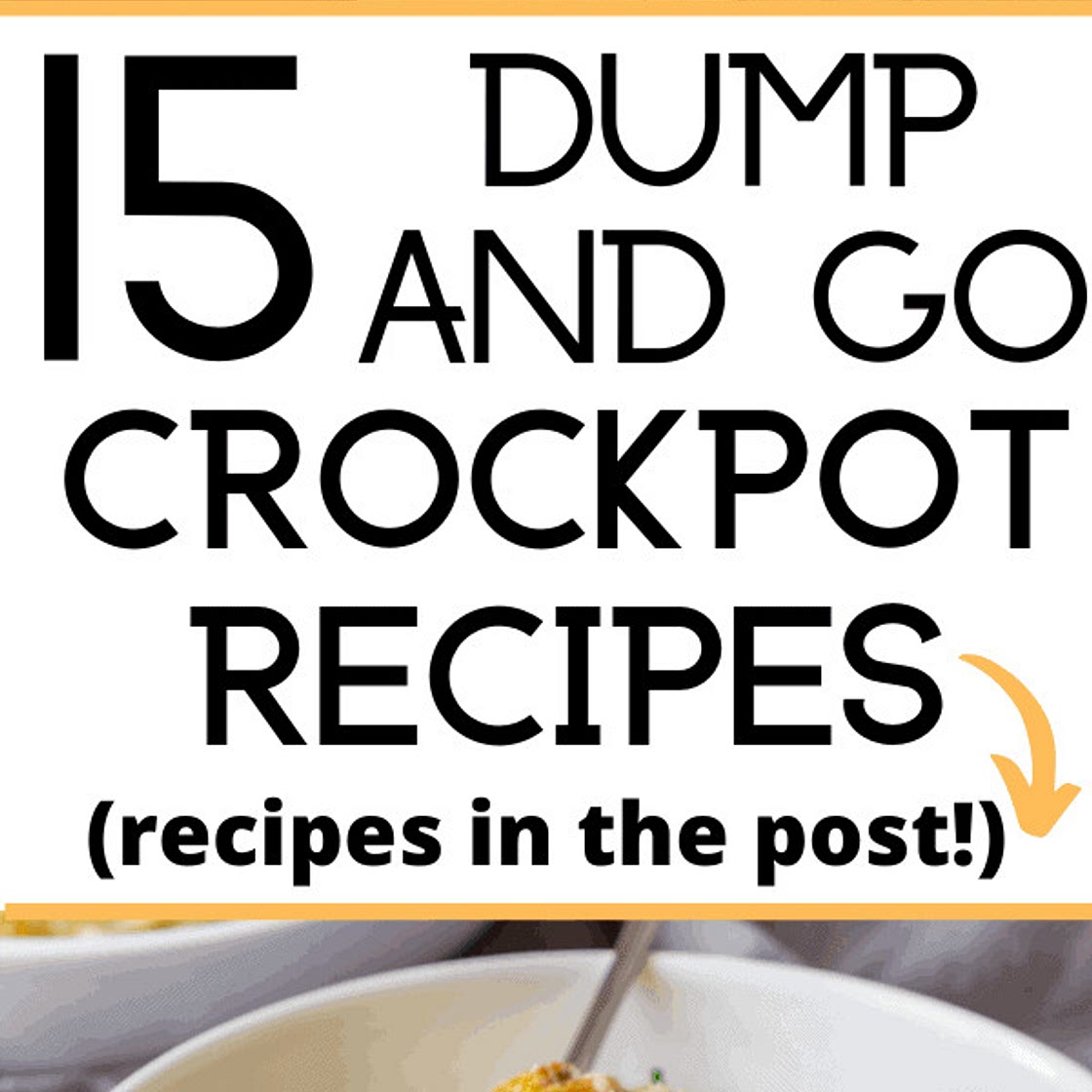 15 SUPER Easy Slow Cooker Dump Meals (all dump and go recipes!)