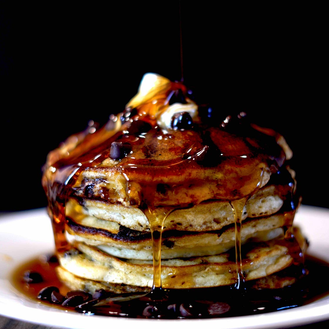 Chocolate Chip Buttermilk Pancakes 