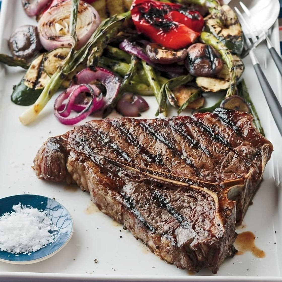 Steak and veggies