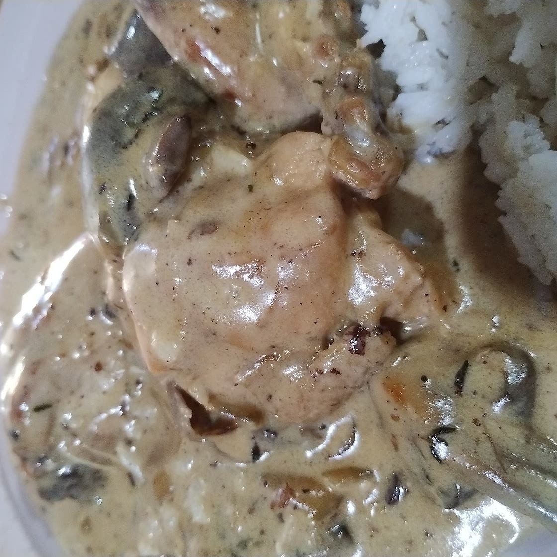 Chicken Fricassée (French creamy chicken stew)