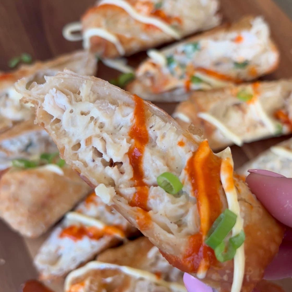 Chicken and Jalapeño egg rolls