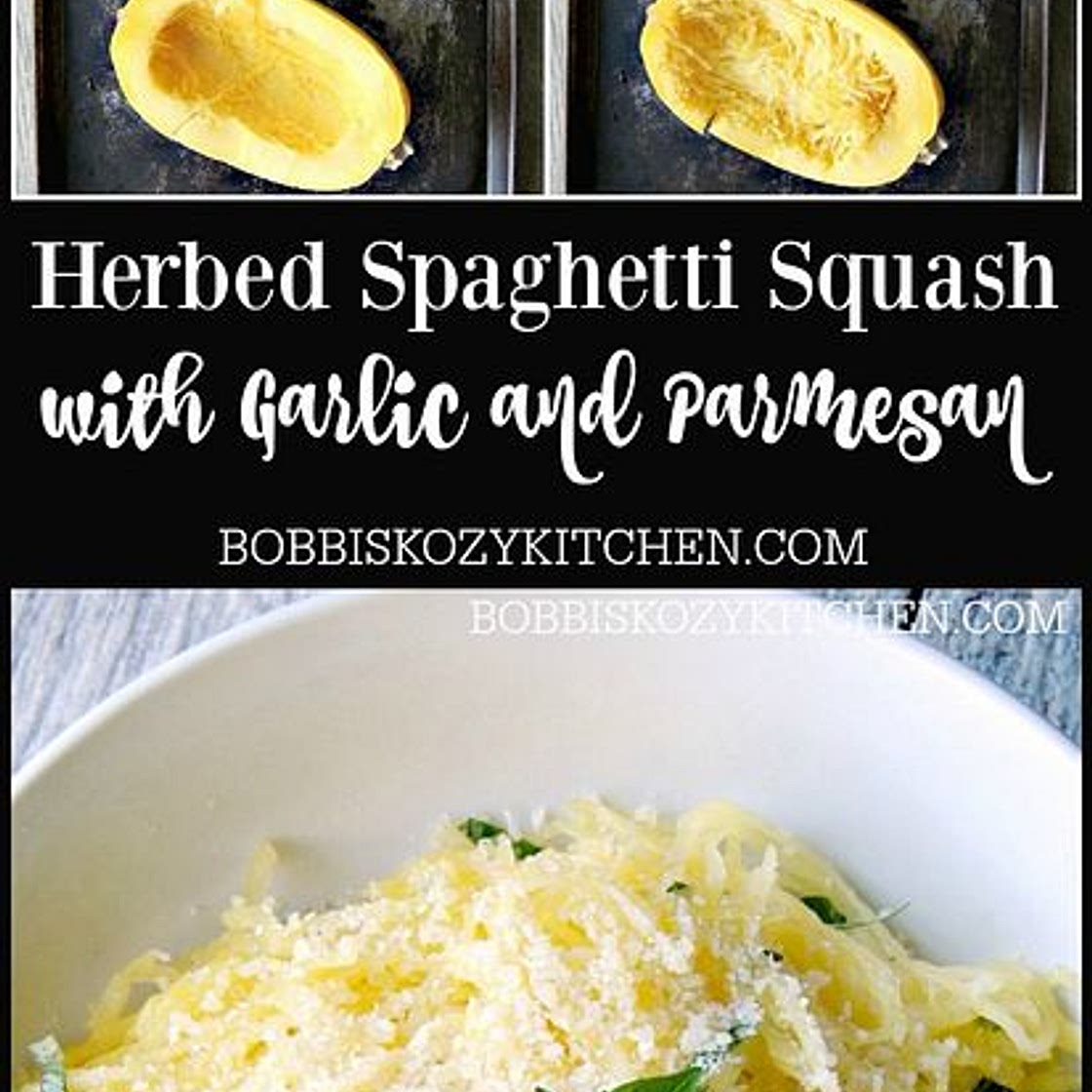 Herbed Spaghetti Squash with Garlic and Parmesan