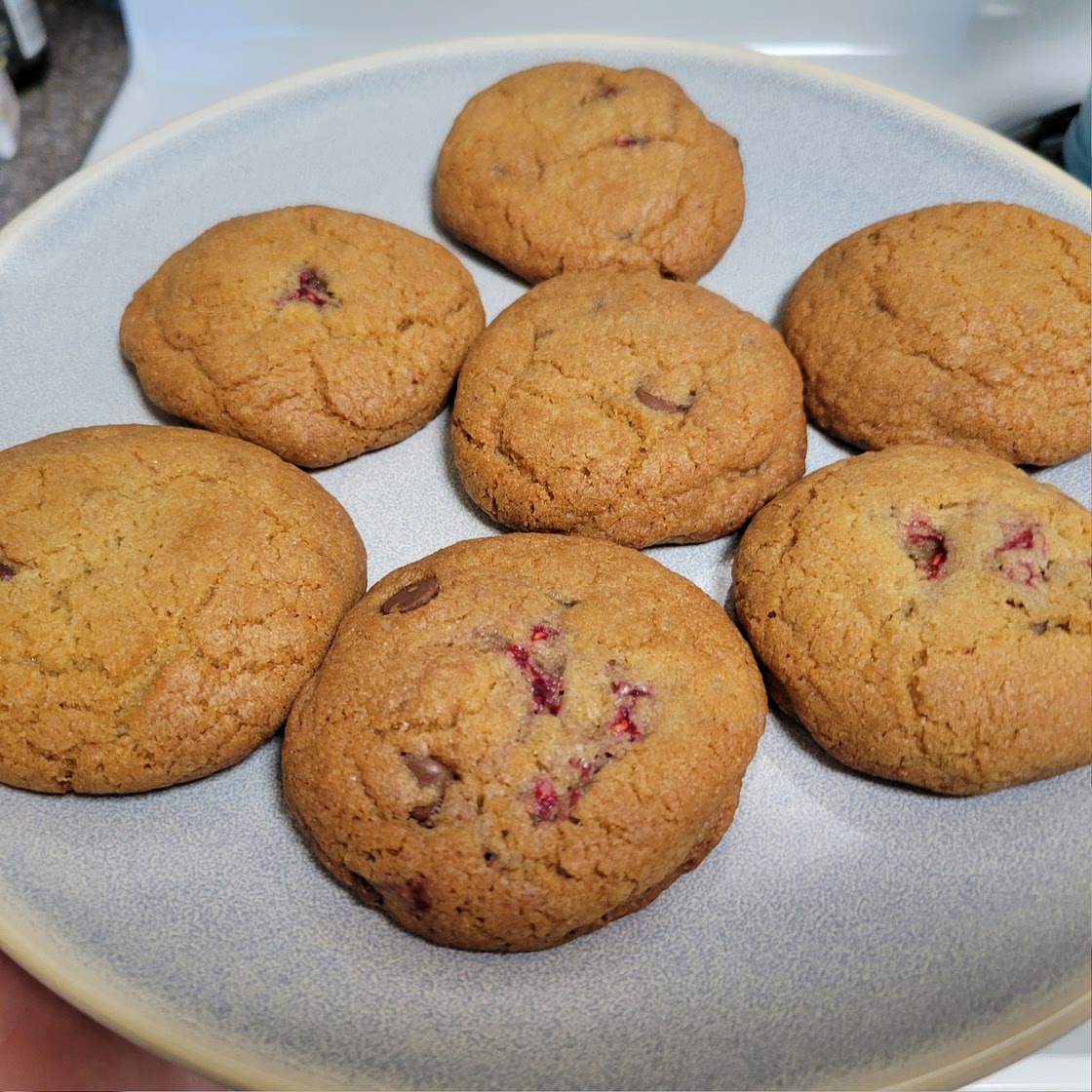 Raspberry Chocolate Chip Cookies