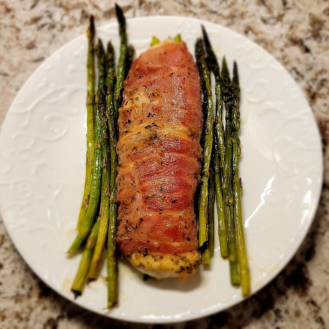 Prosciutto-Wrapped Chicken with Asparagus - Whole30, Paleo