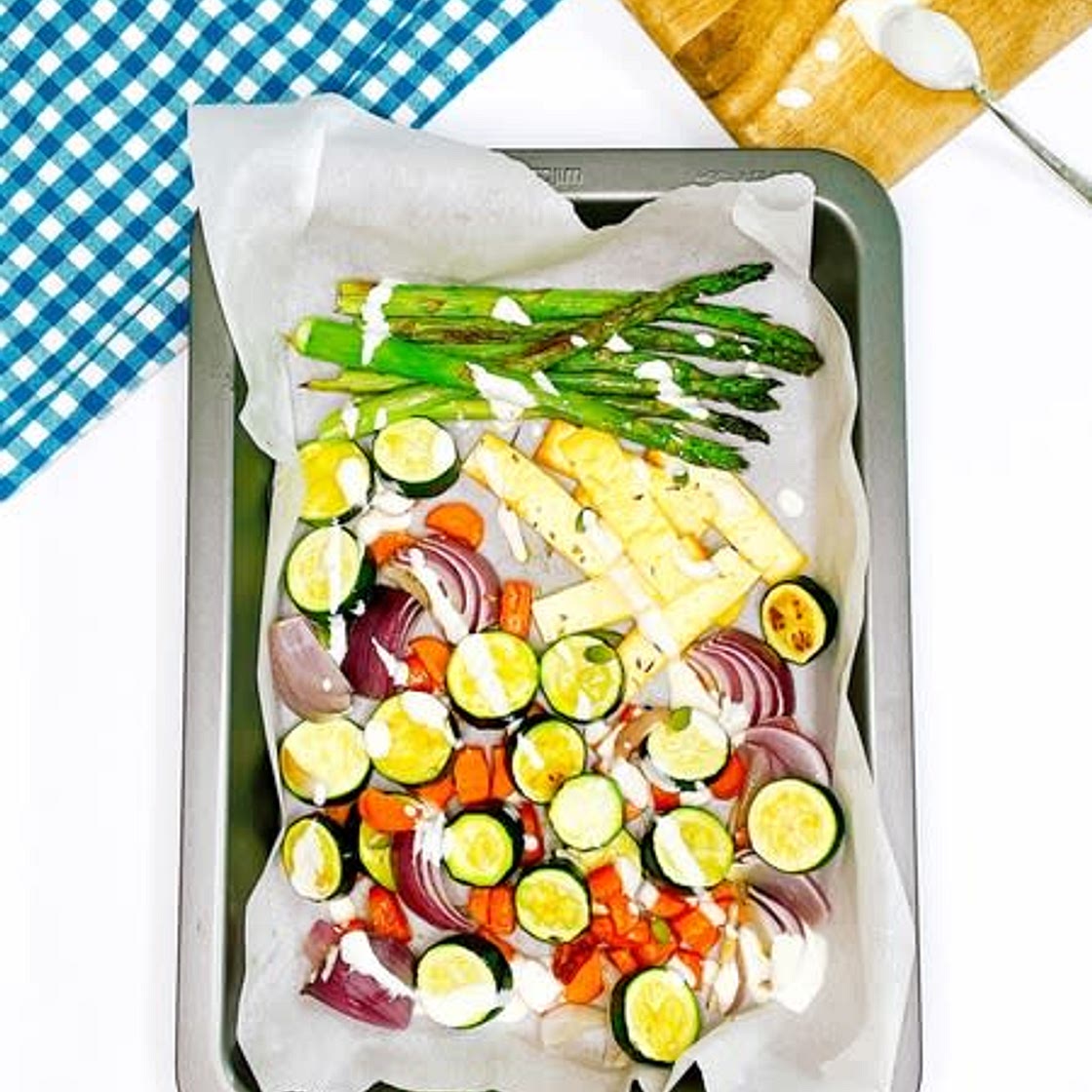 Haloumi & Veg Tray Bake