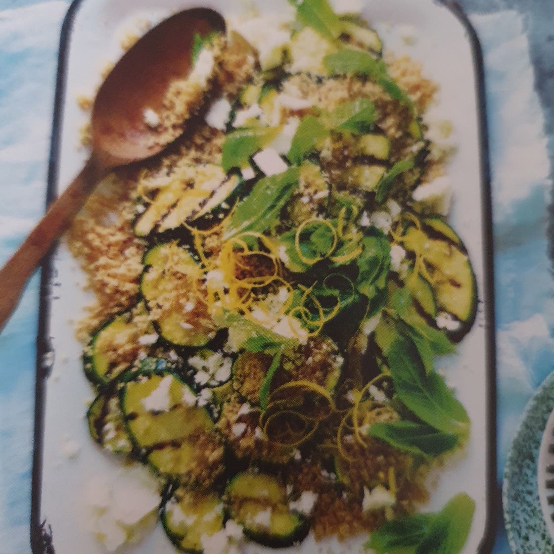 Salade couscous courgette feta