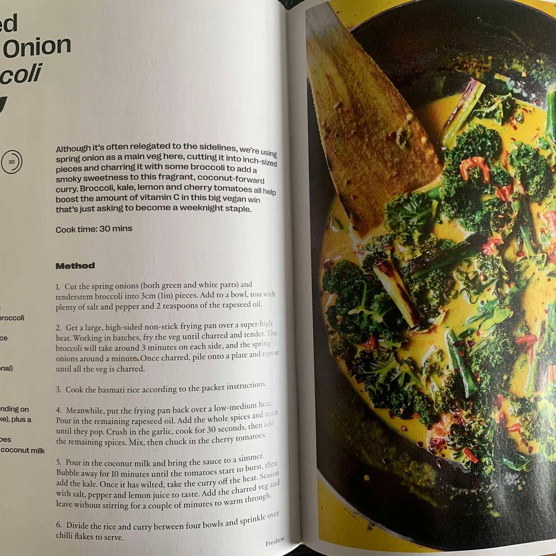 Charred Spring Onion and Broccoli Curry