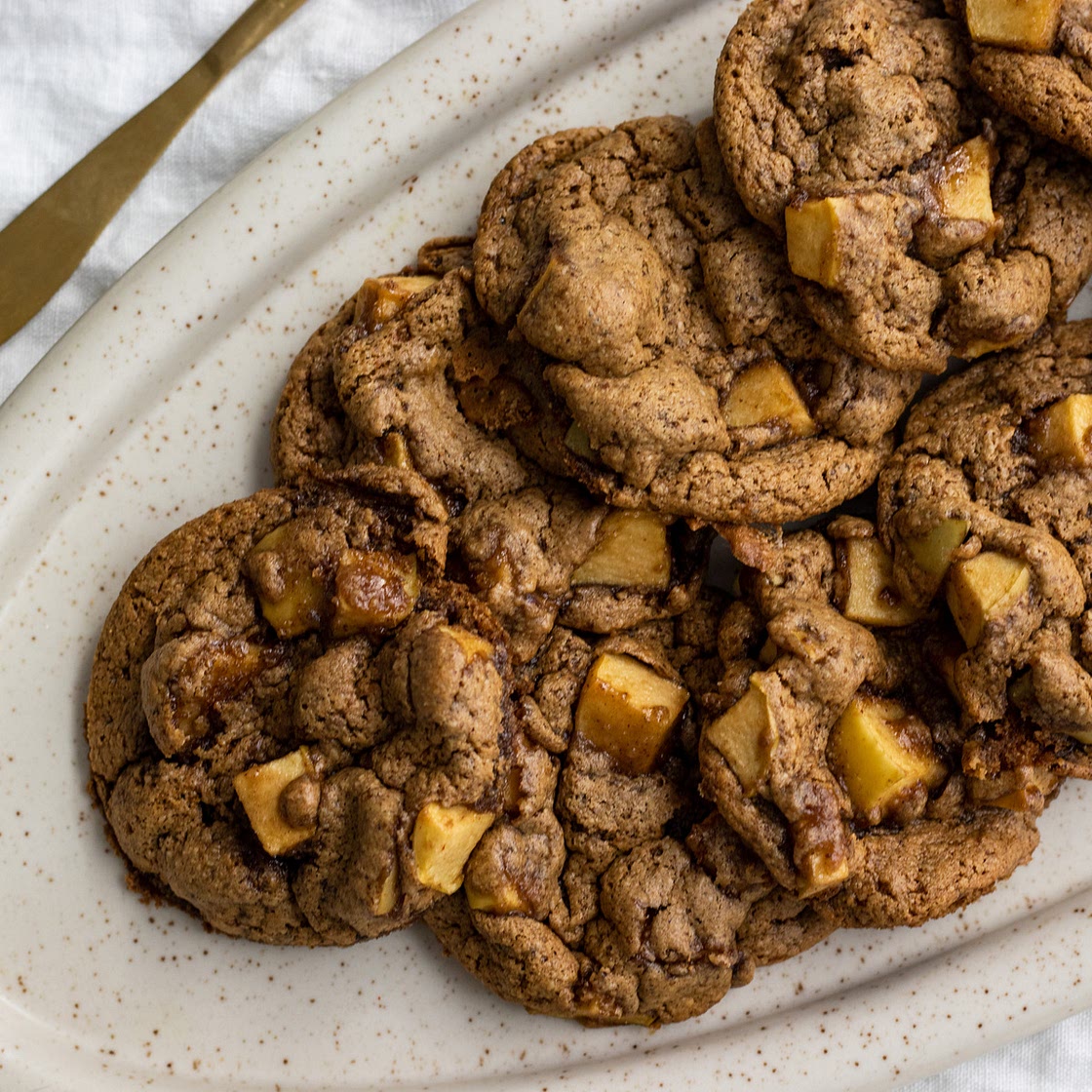 Vegan Apple Pie Cookies (gluten free, oat & almond flour)