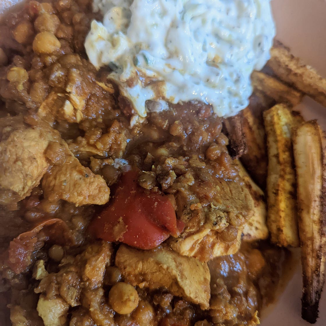 Pressure cooker chicken curry