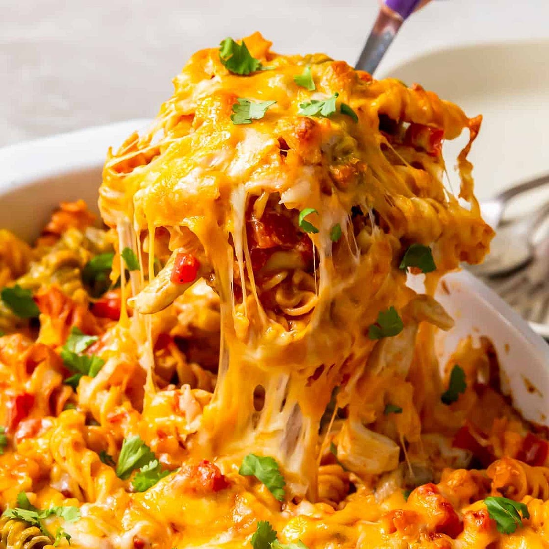 Chicken Enchilada Pasta Bake Recipe