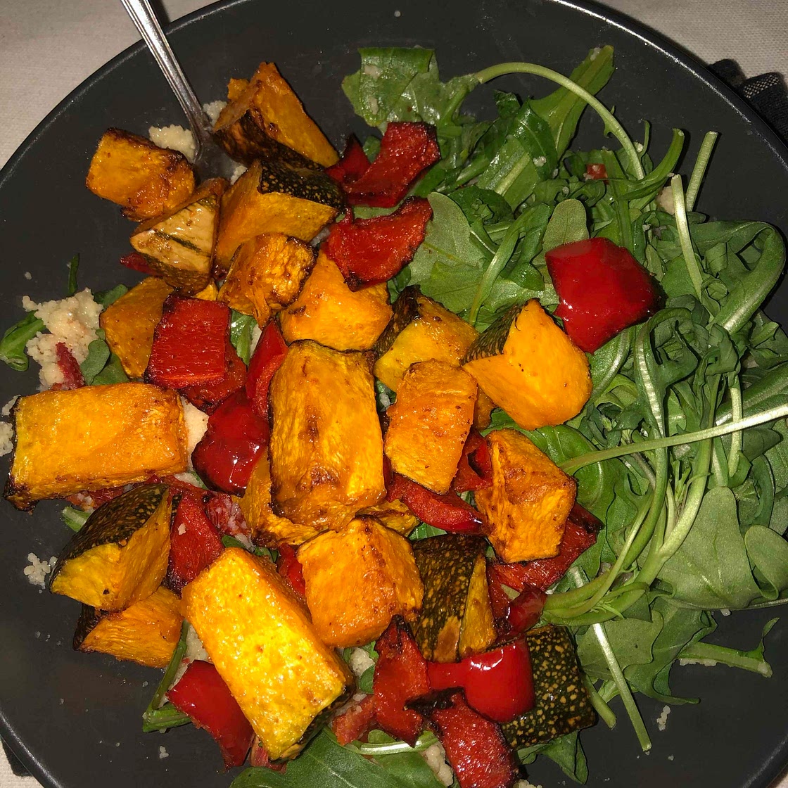 Roast vegetable couscous salad 