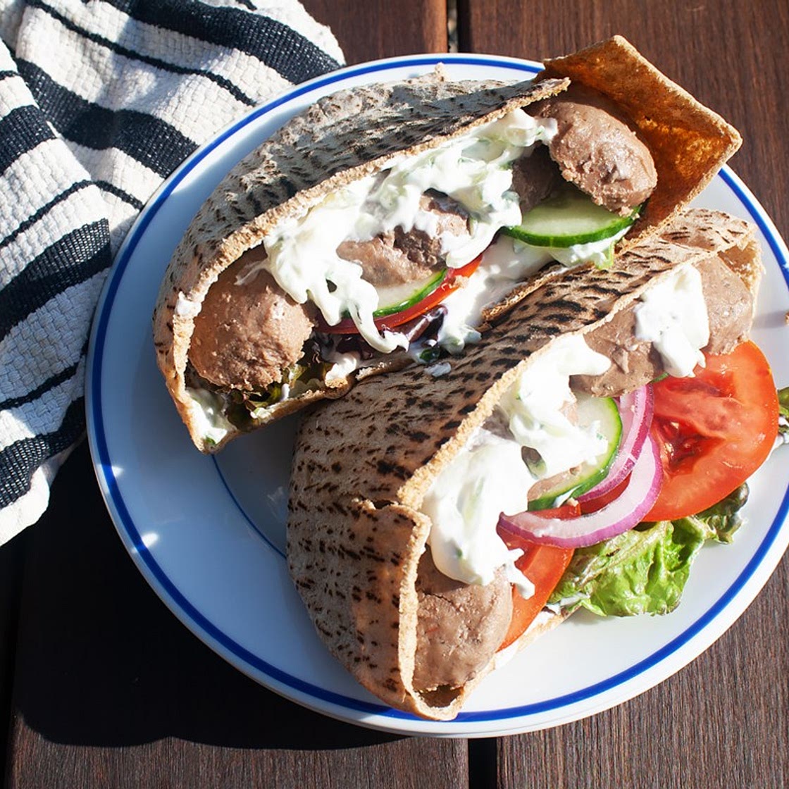 Greek Meatball Pita Pockets