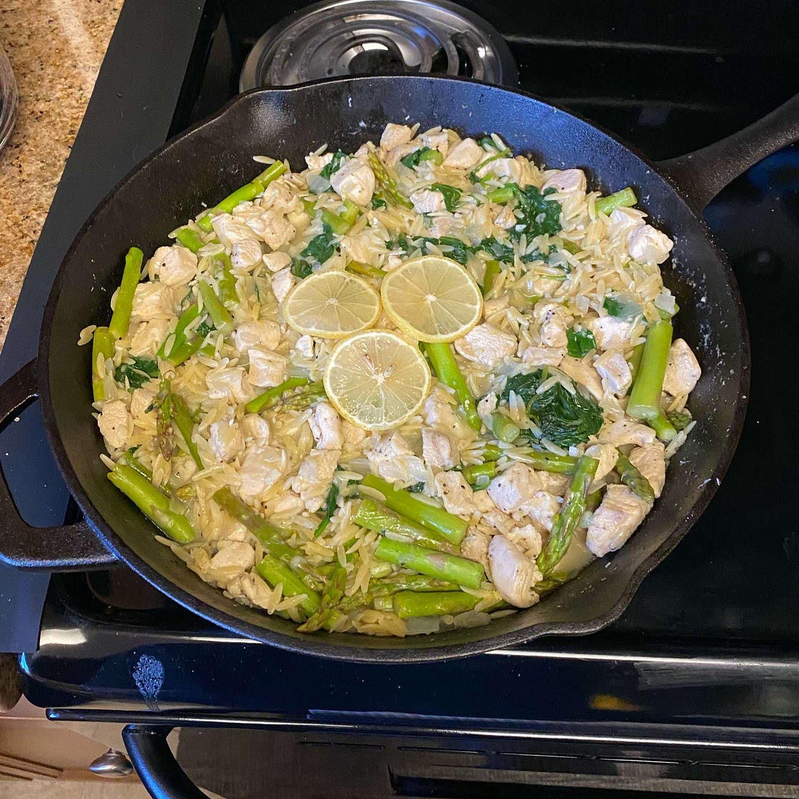 Lemon Chicken Orzo Pasta