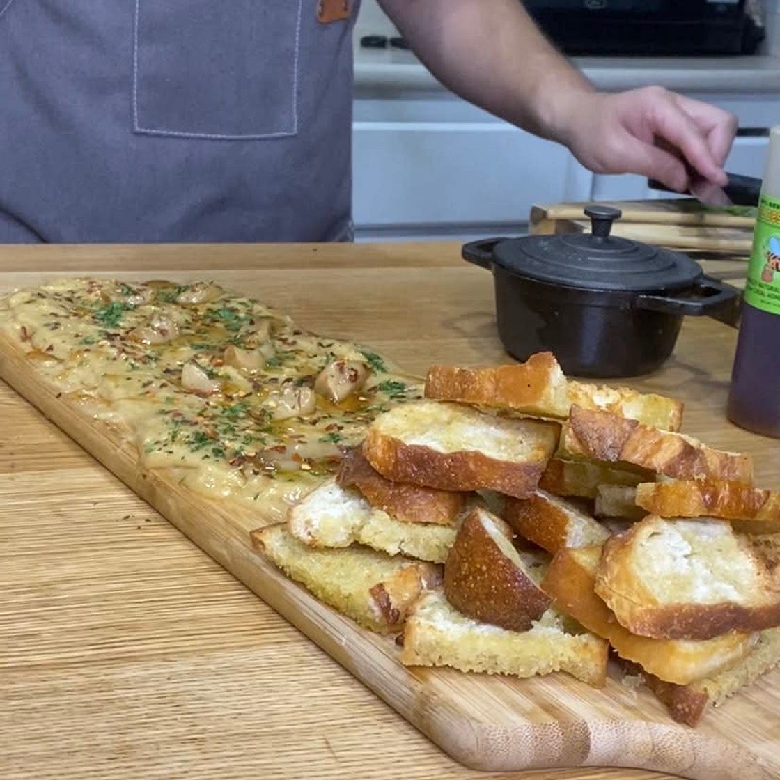 Miso garlic butter board