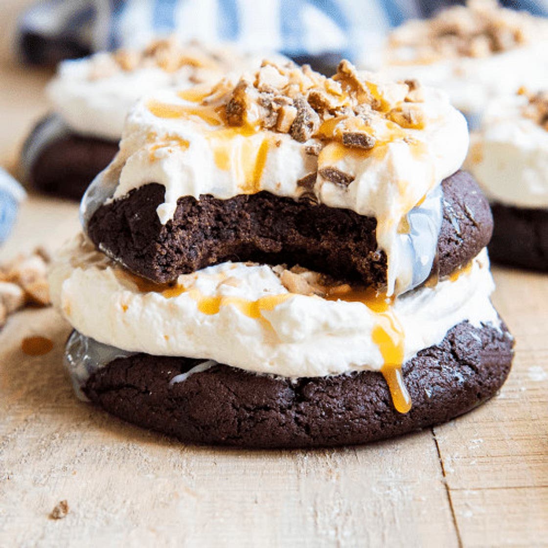 Crumbl -inspired Chocolate Heath Cake Cookies