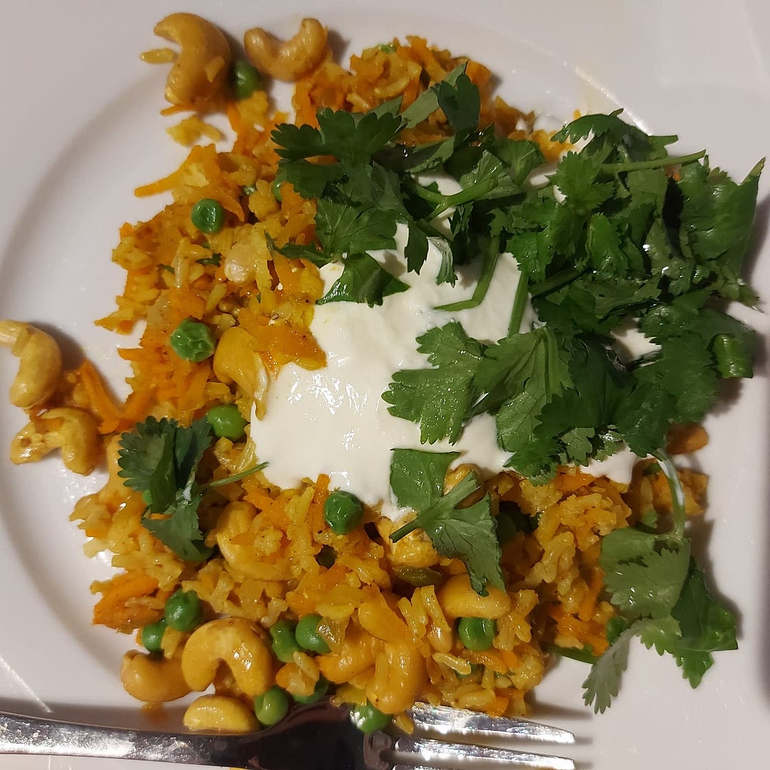 Carrot biryani