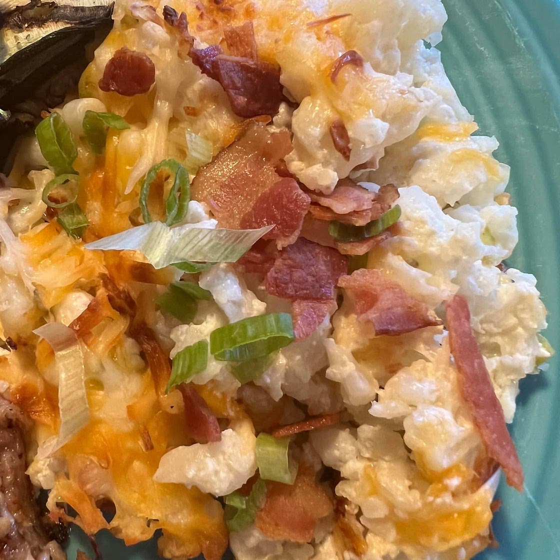 Twice baked cauliflower
