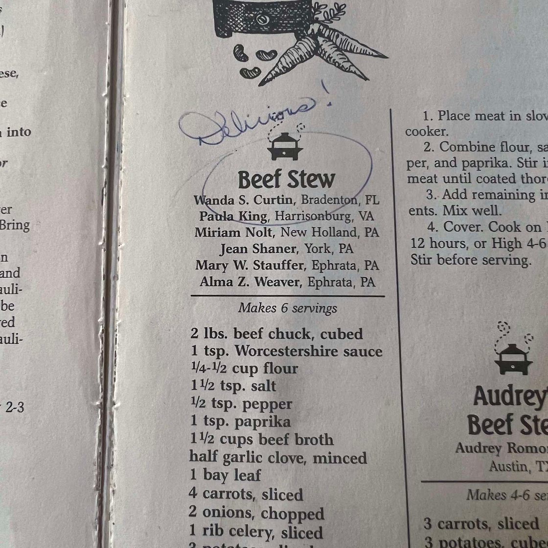 Mom’s Beef Stew