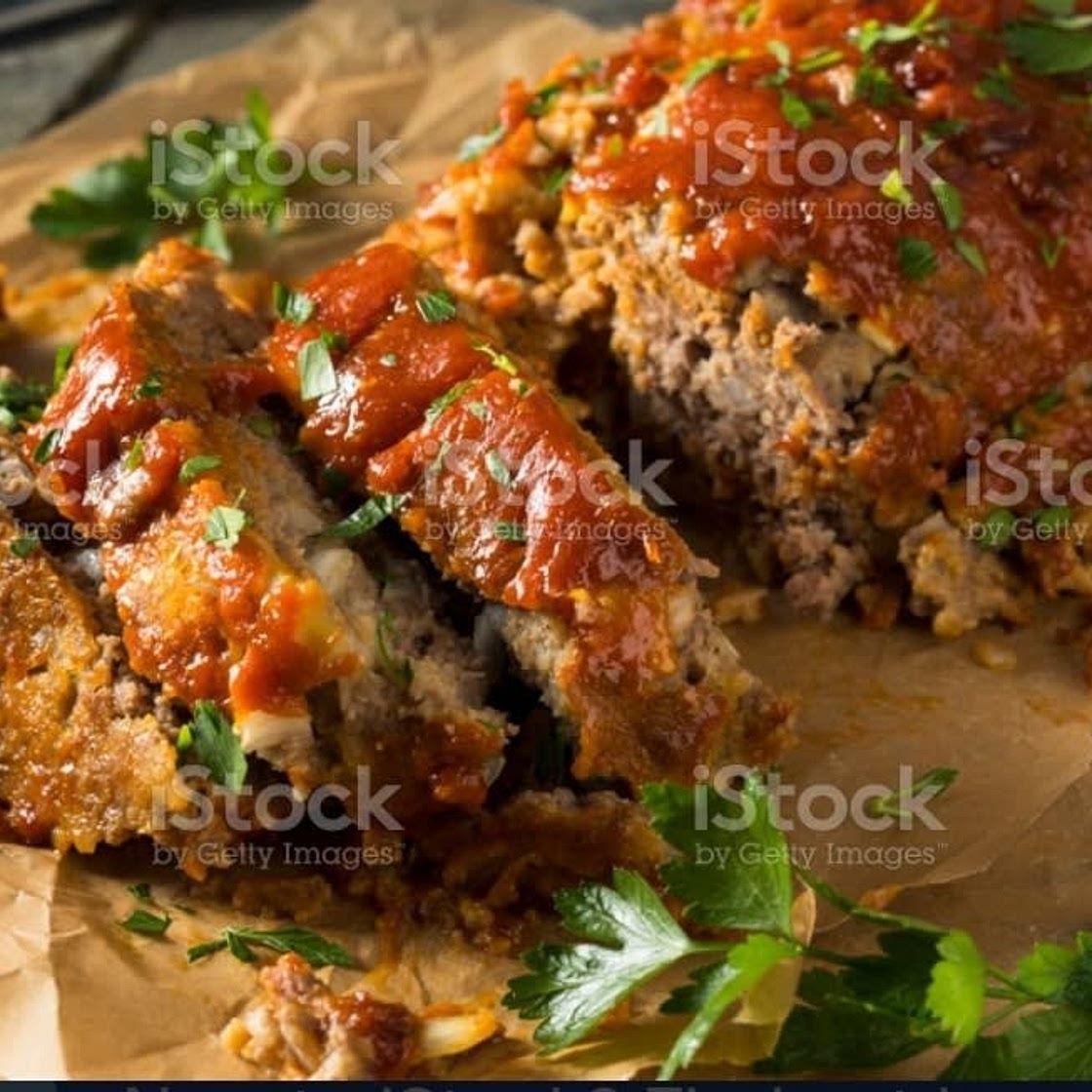 Chorizo and Carmelized Onion Meatloaf with Sweet and Spicy Pineapple Pico de Gallo