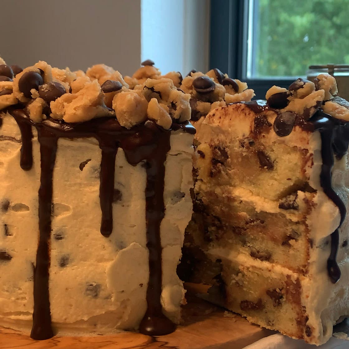 Cookie dough cake!