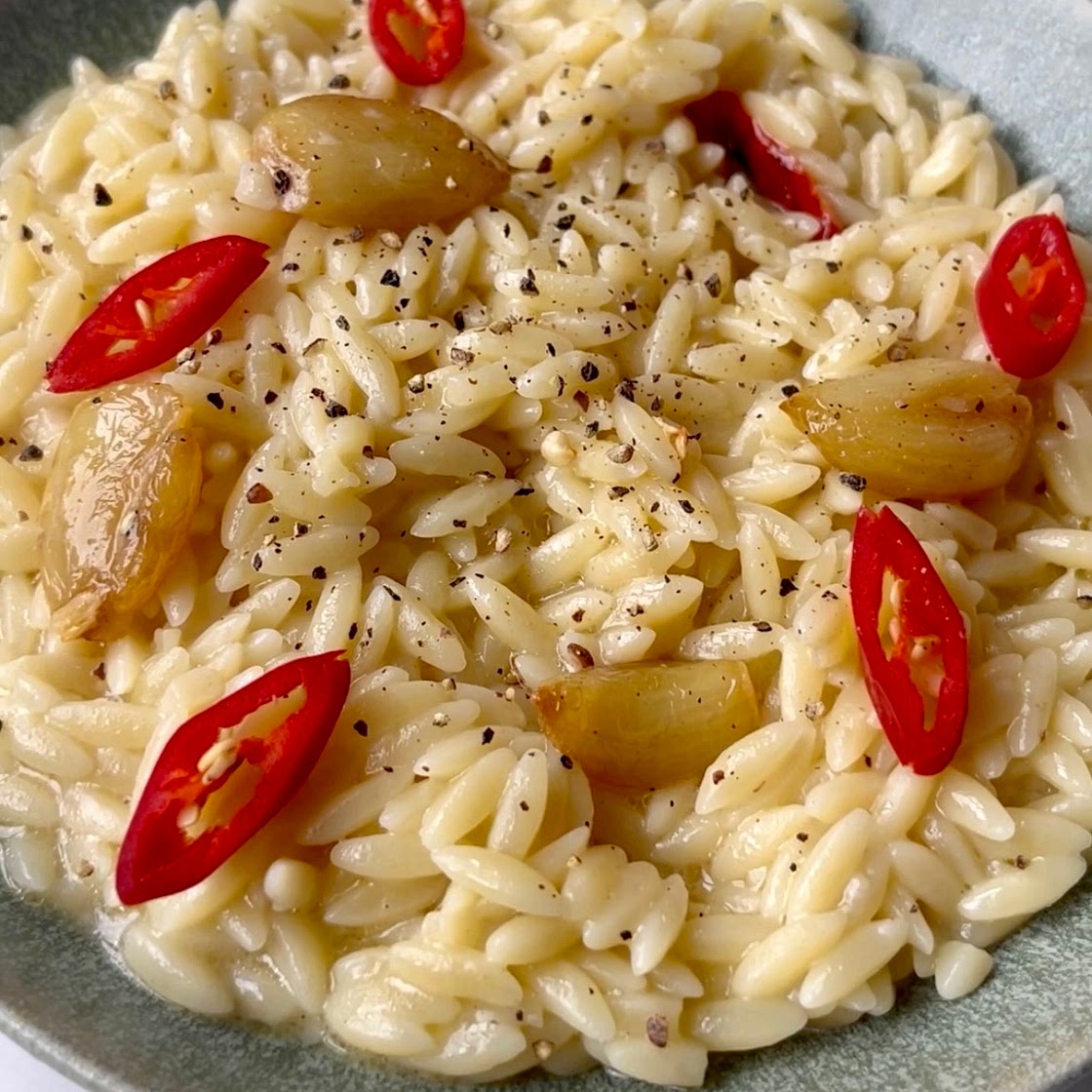 Garlic & Chilli Confit Orzo