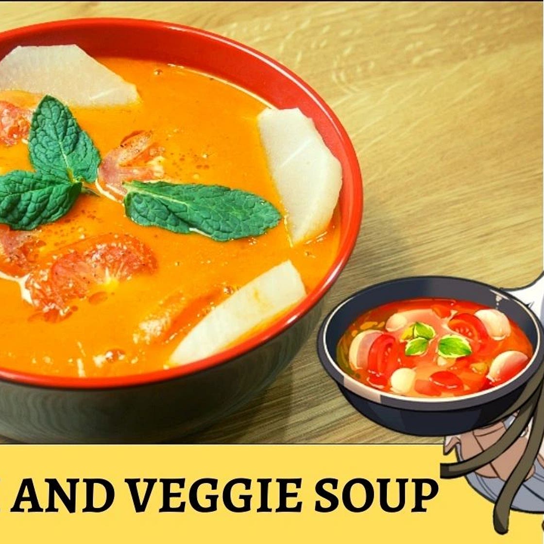 RADISH AND VEGGIE SOUP