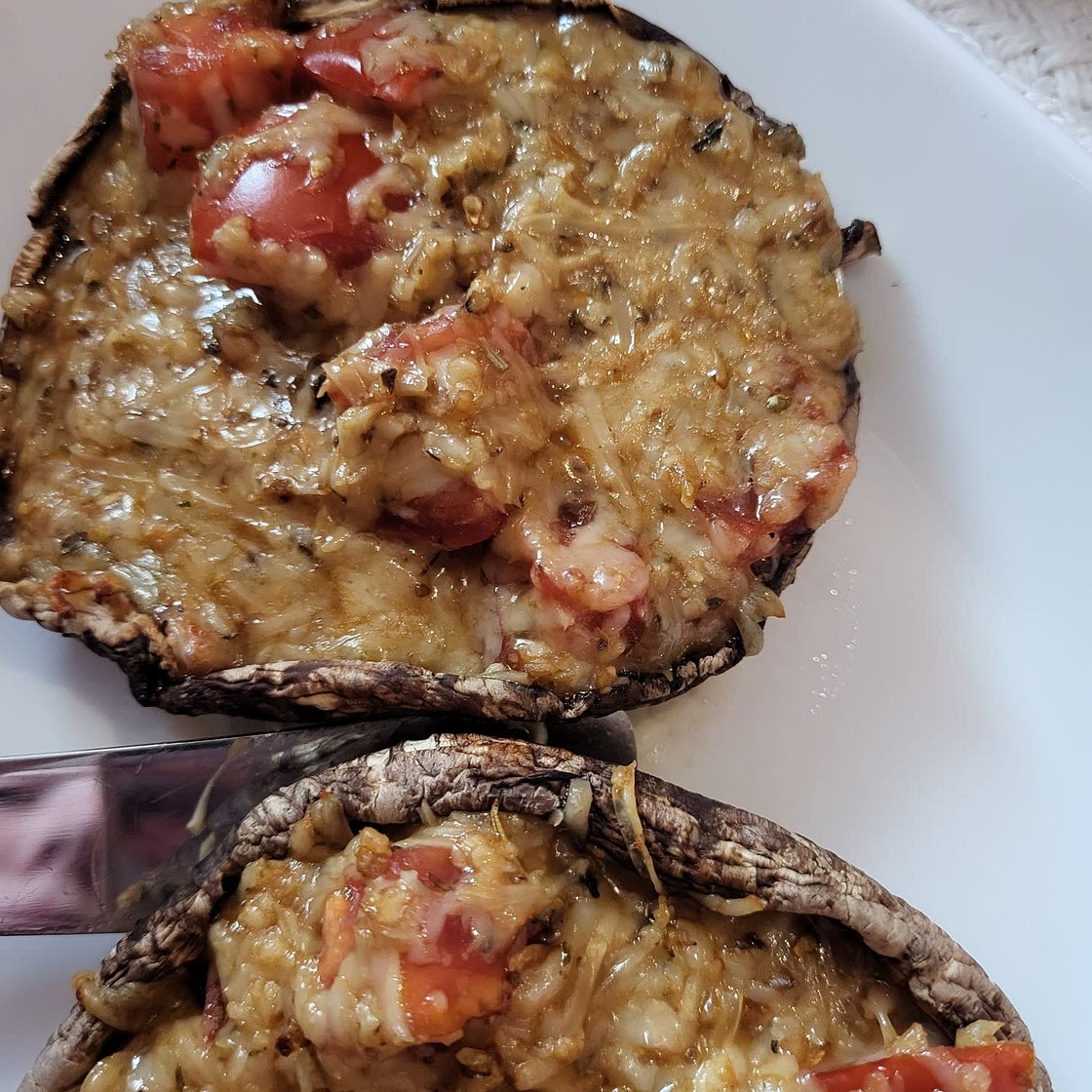 Optavia Cheese Stuffede Portabella Mushrooms