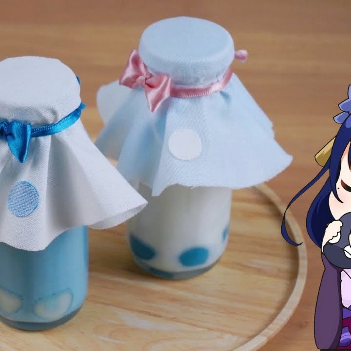 Genshin Impact: Two Bottles of "Dango Milk" for Raiden Shogun & Ei | 原神料理 雷電将軍と影ちゃん最愛の団子牛乳再現