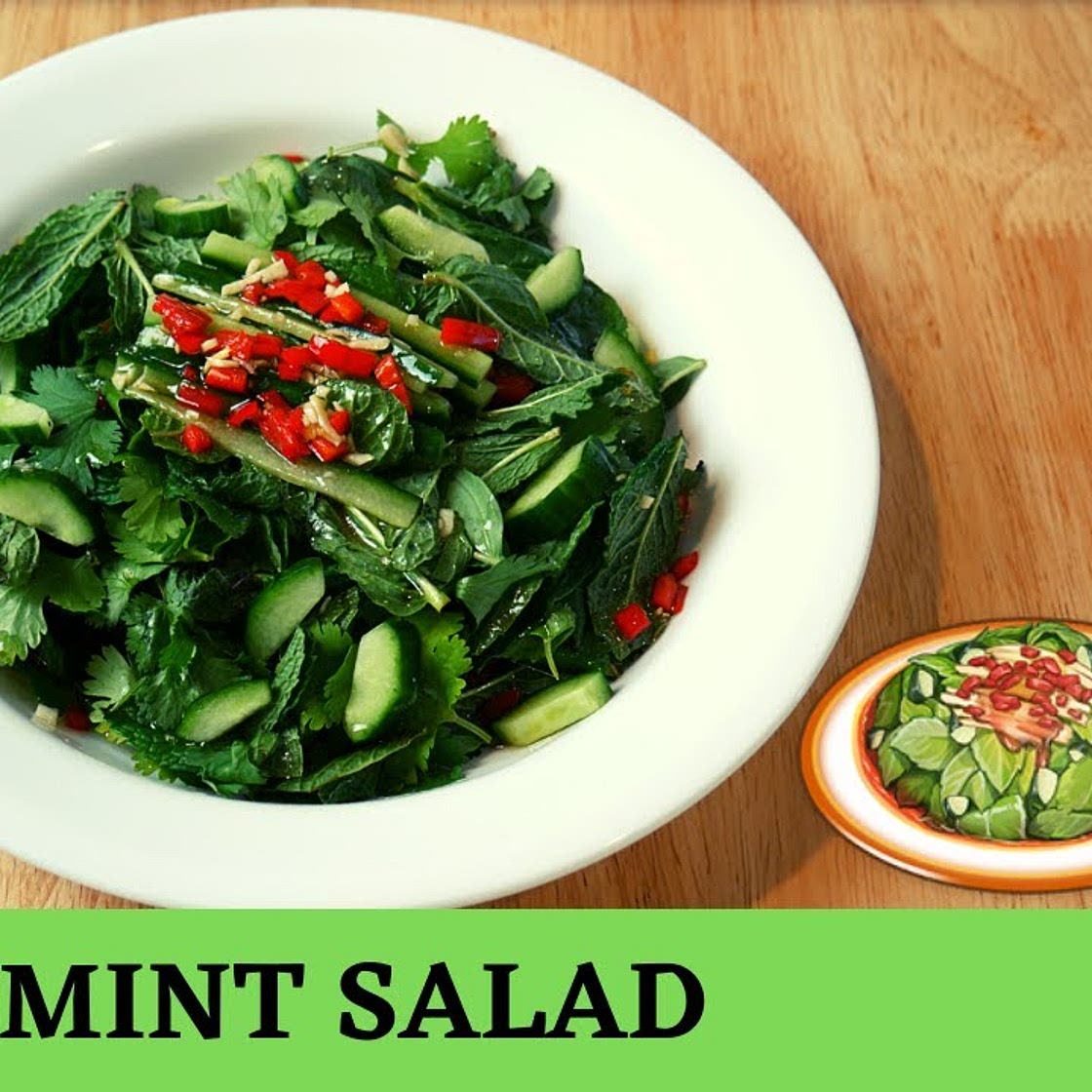 Genshin Impact Recipe #22 / Mint Salad