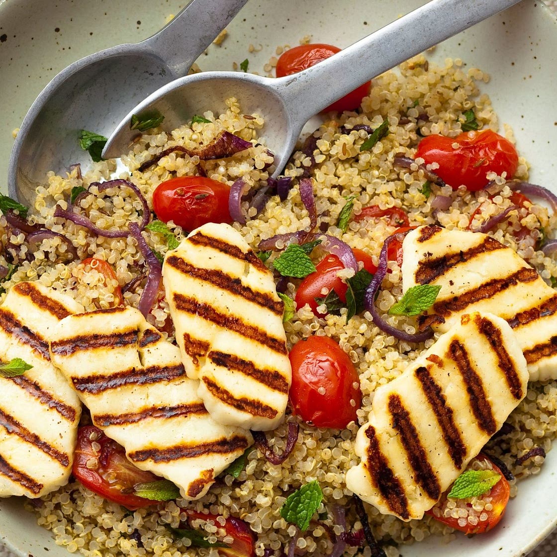 Quinoa with Italian colours filling