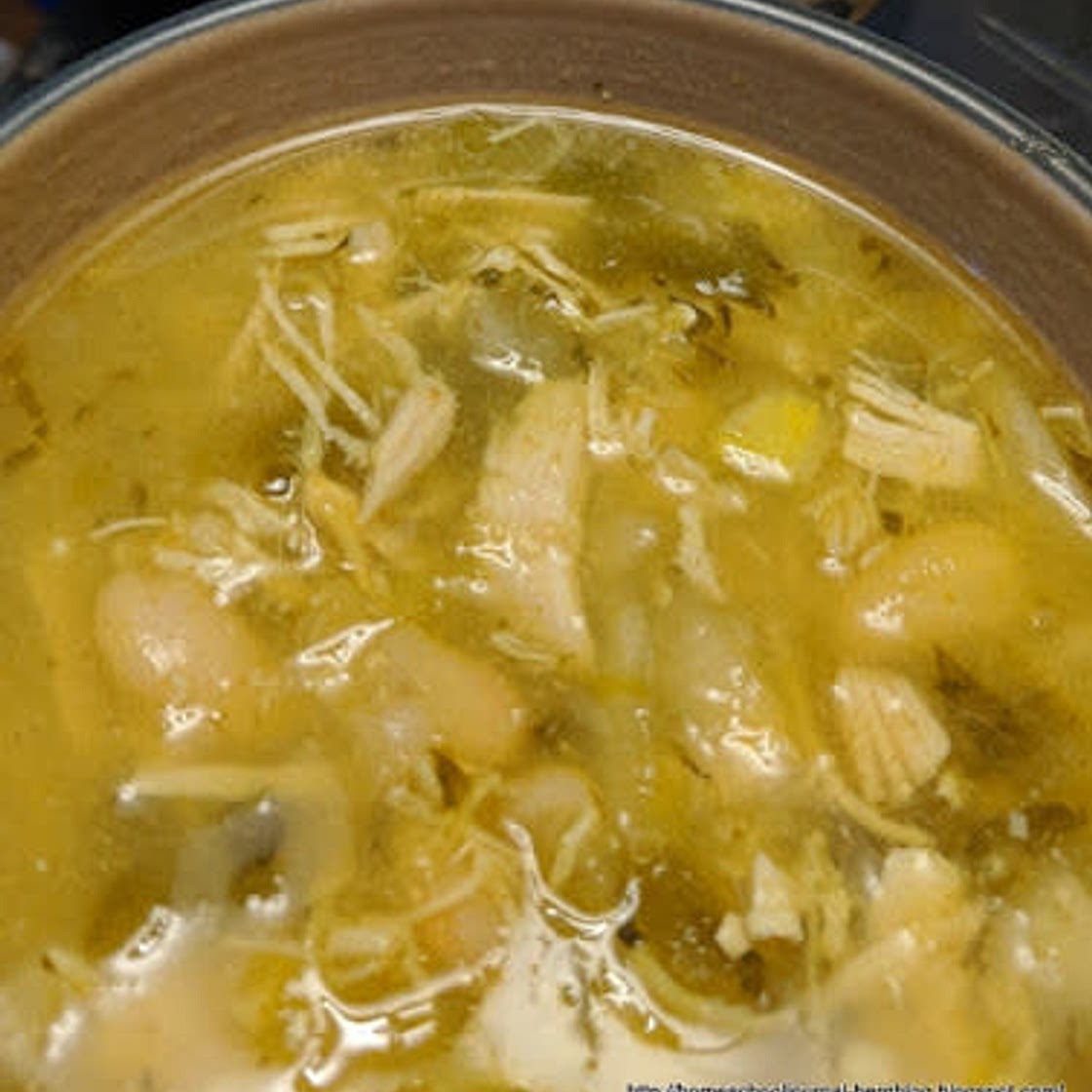 Shelf Stable Chicken and White Bean Chili