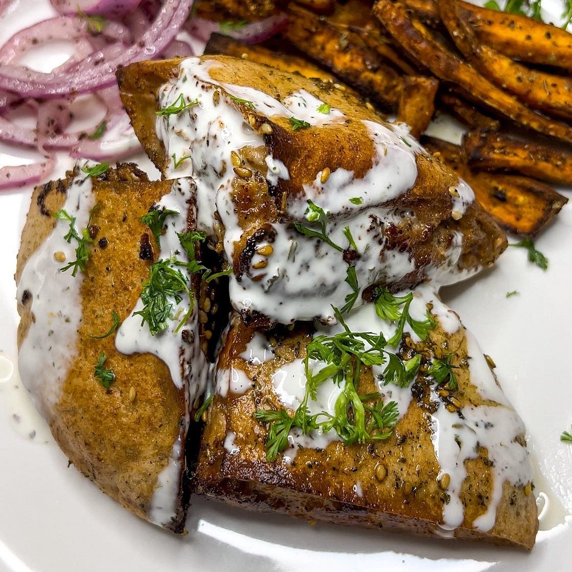 Chicken Stuffed Pitas (Arayes/Hawashi) — We're Eating