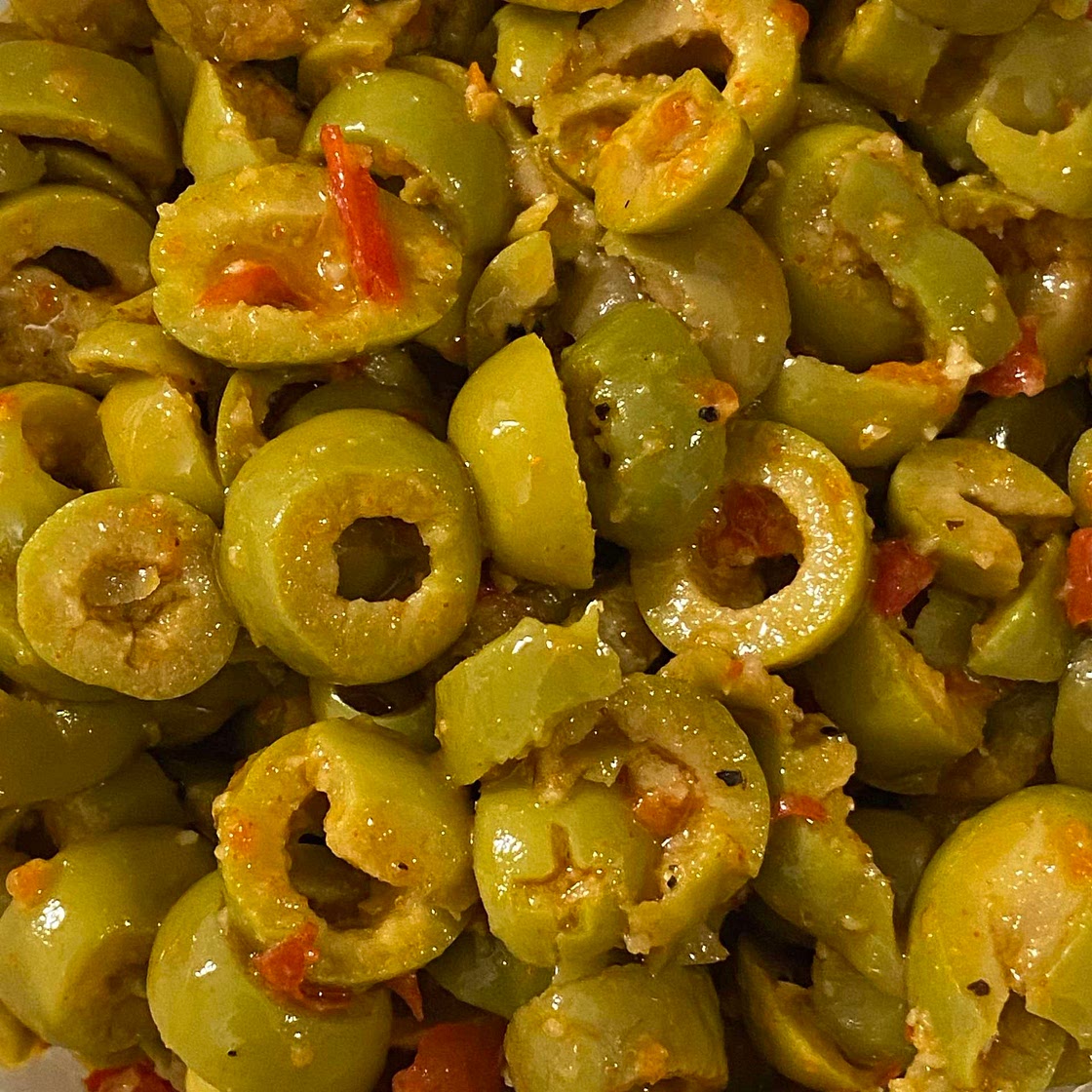 Spicy olives