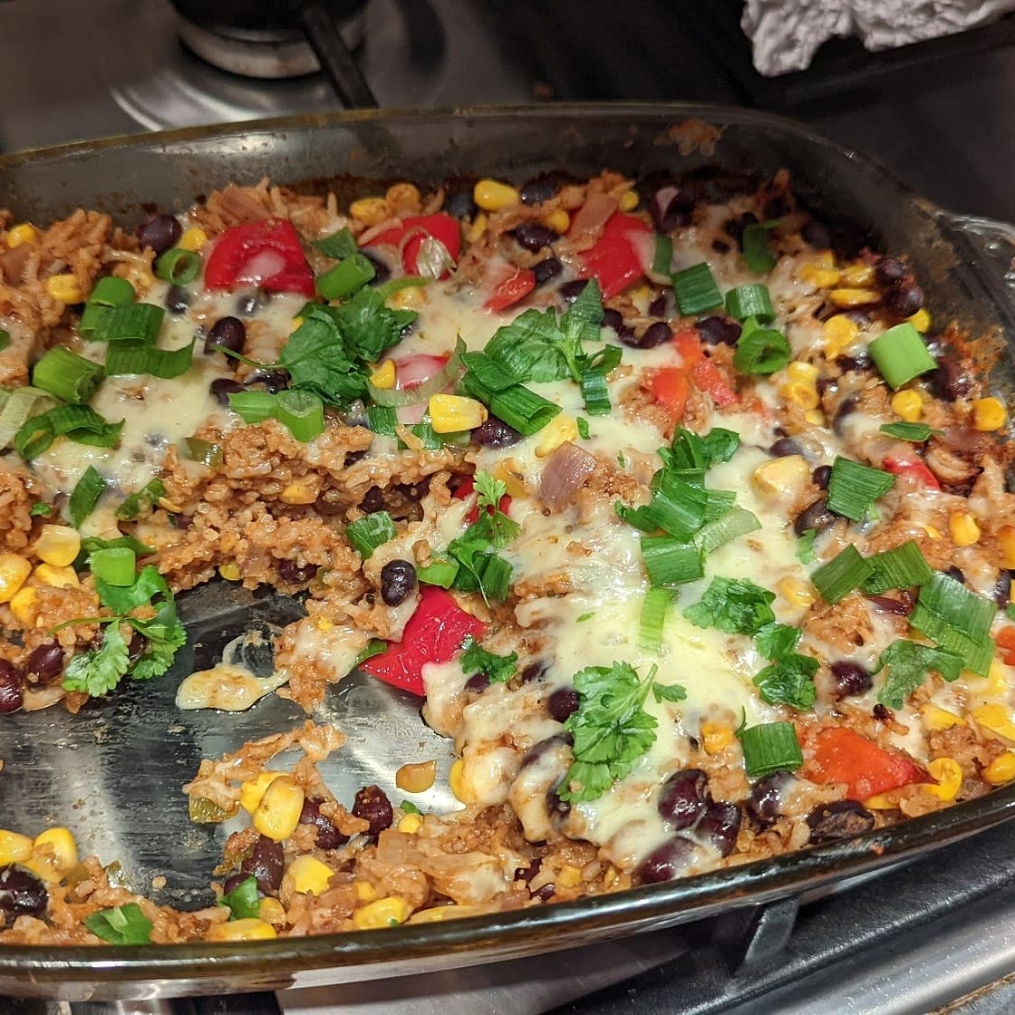 Chicken Burrito Casserole