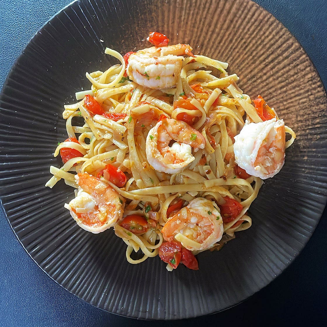 Prawn Oil Pasta