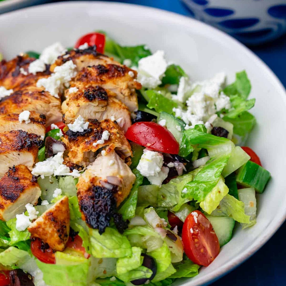 Greek Salad with Grilled Chicken