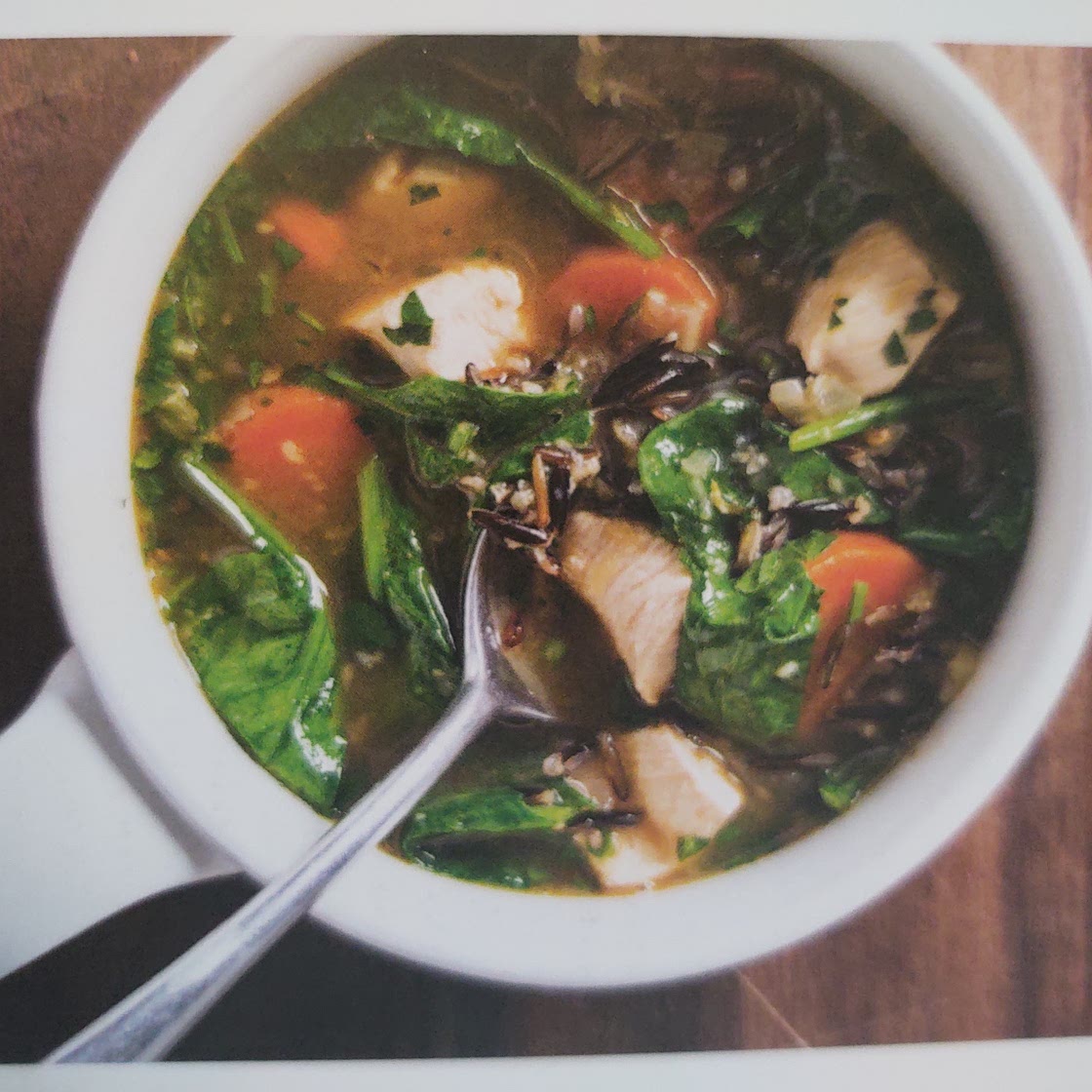 p65 Garlic-Chicken and Wild Rice Soup