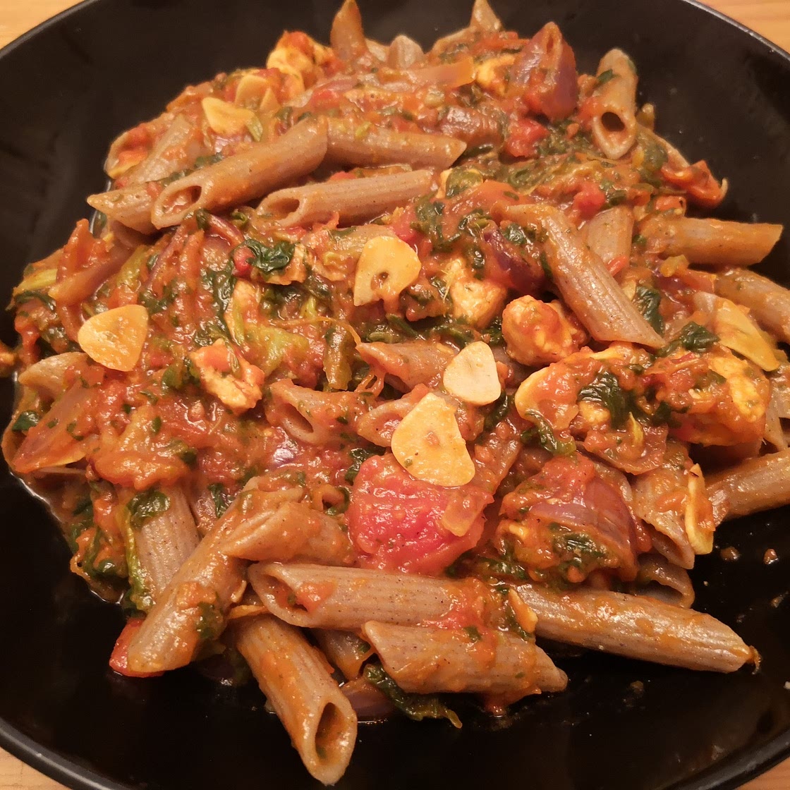 Chilli Spinach & Quorn Pasta