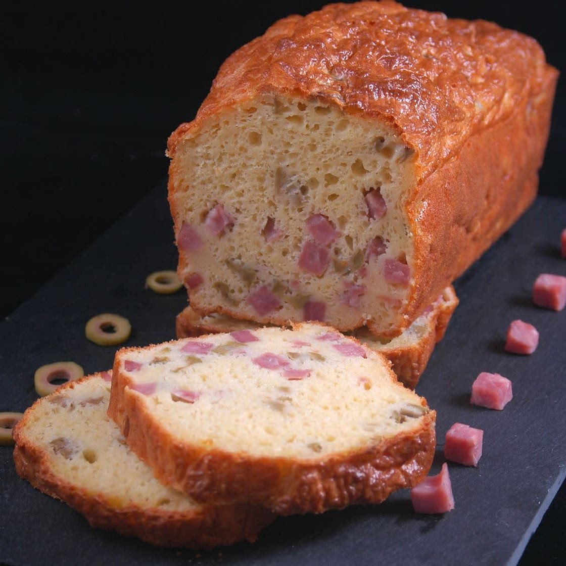 Cake jambon/olives
