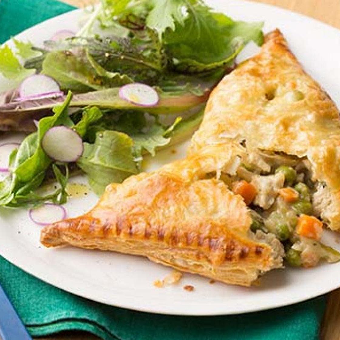 Chicken Pot Pie Turnovers