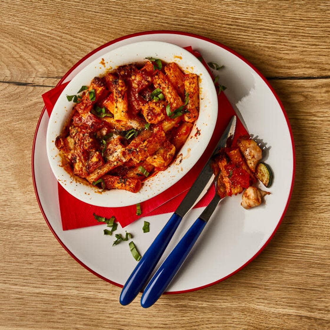 Chicken & Cheese Veg-Packed Pasta Bake