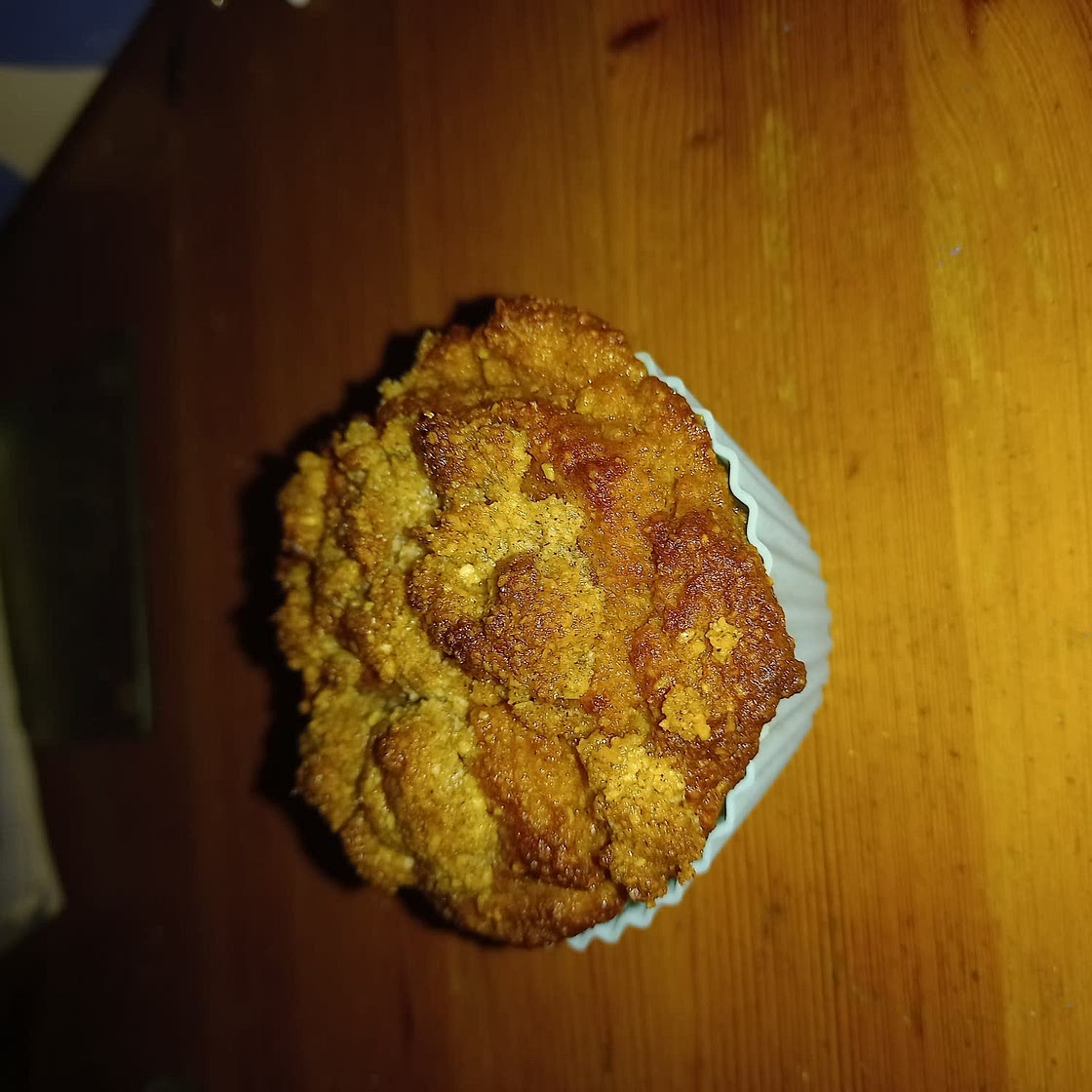 Keto Pumpkin Pie Muffins with Crumble Topping