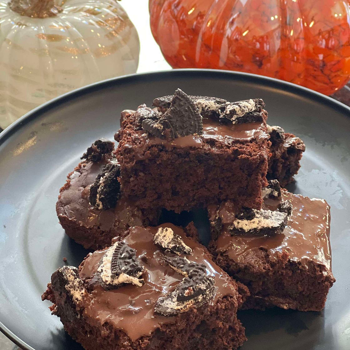 Allergy Friendly Cakey Oreo Brownies