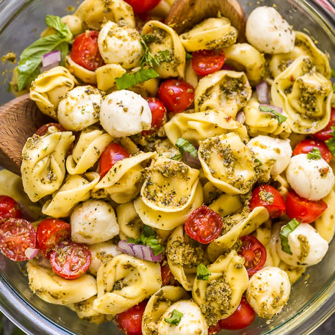 Easy Tortellini Pesto Salad