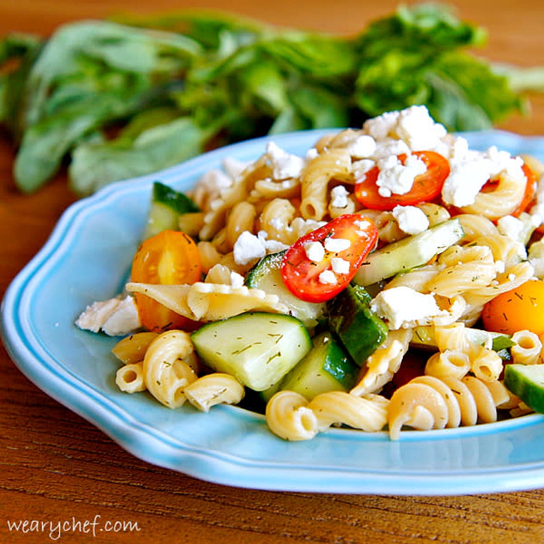 Pretty Pasta Salad without Mayo