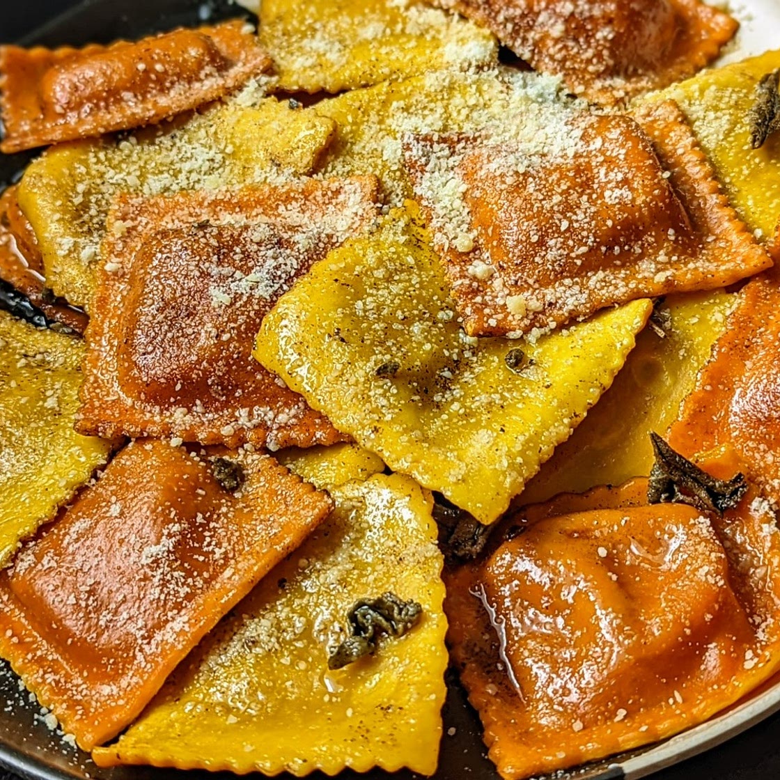 Browned Butter and Sage Pumpkin Ravioli