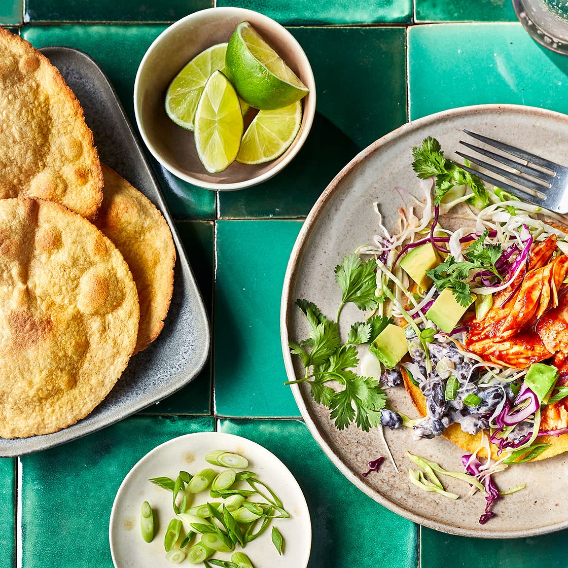 Chipotle Turkey Tostadas